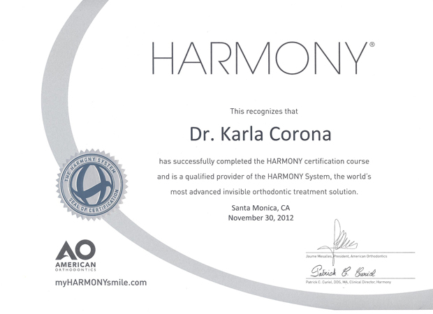 Certificado sistema harmony